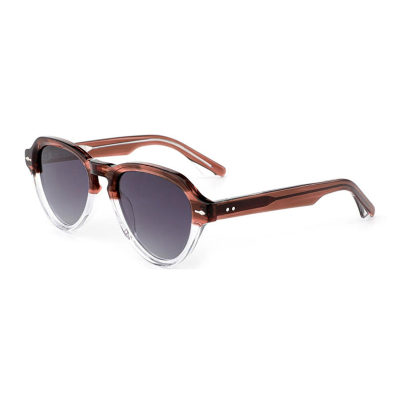 Damen modische Sonnenbrille im eleganten, runden Design mit polarisierten Gläsern Brehn