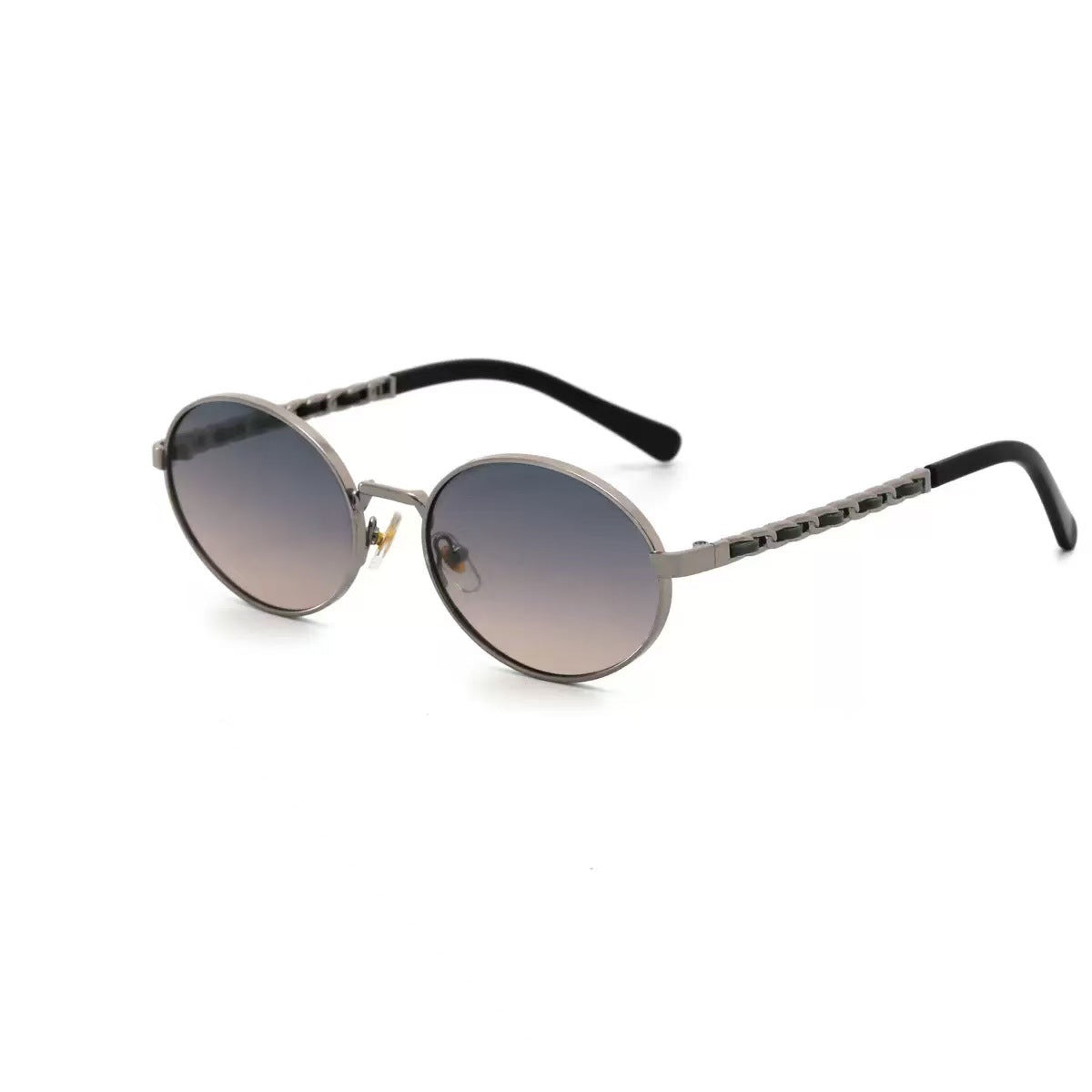Damen elegante runde Sonnenbrille mit luxuriösem Rahmen und komfortablen Bügeln Brehn