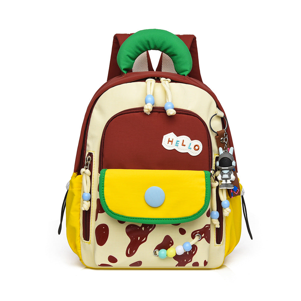Verspielter Grafikdesign-Schulranzen für Kinder Brehn