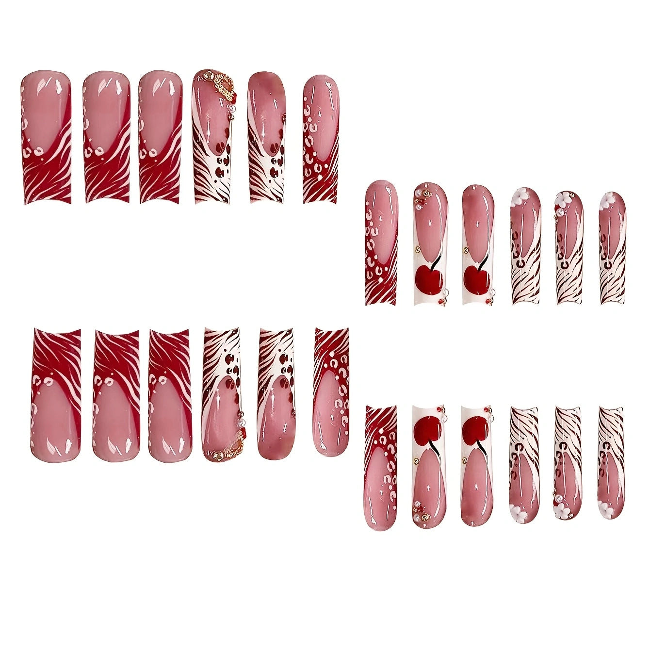 Dekorativer Press-On Nagelset Brehn