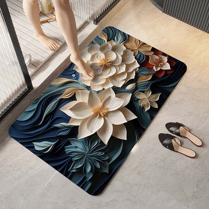 Elegante florale Design-Komfortmatte