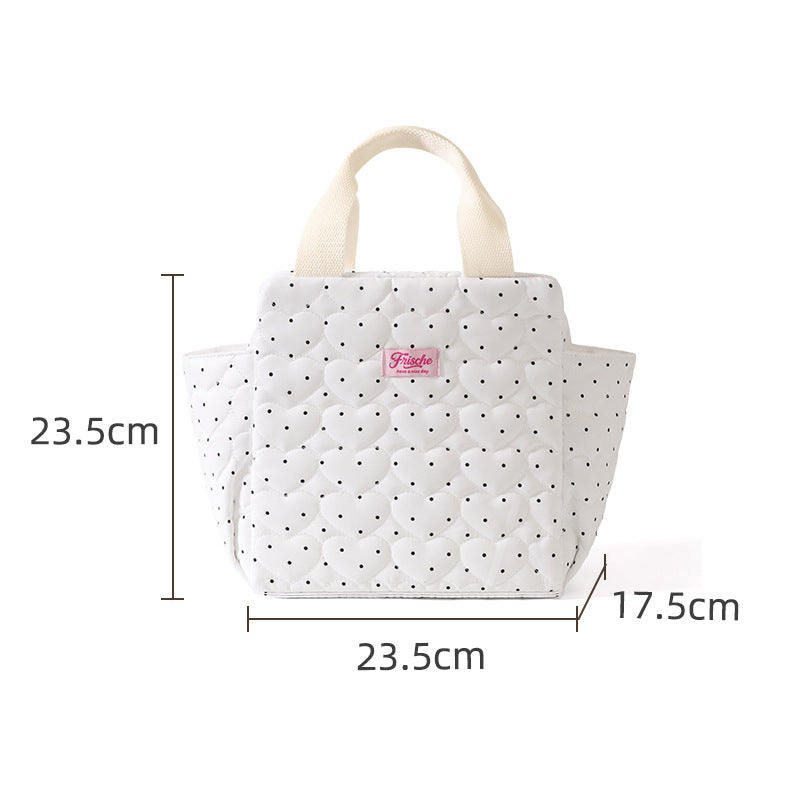 Isolierte Herzmuster Mittags-Tasche Brehn