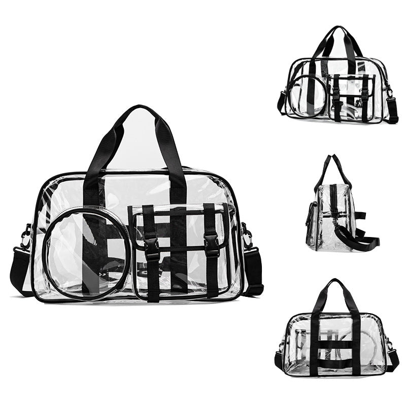 Stylische transparente Sport-Duffle-Tasche