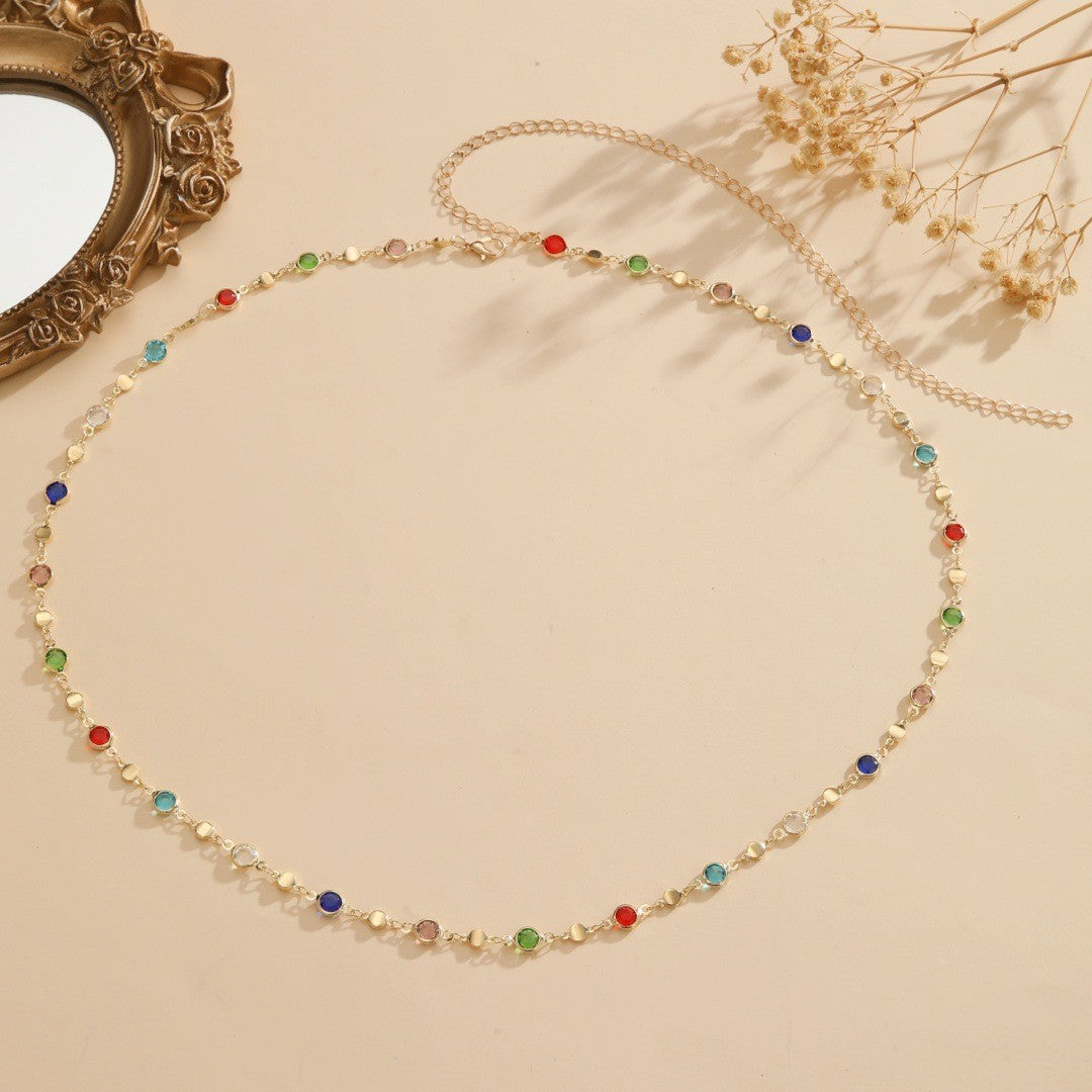Bunte Edelstein Brillen Kette Brehn