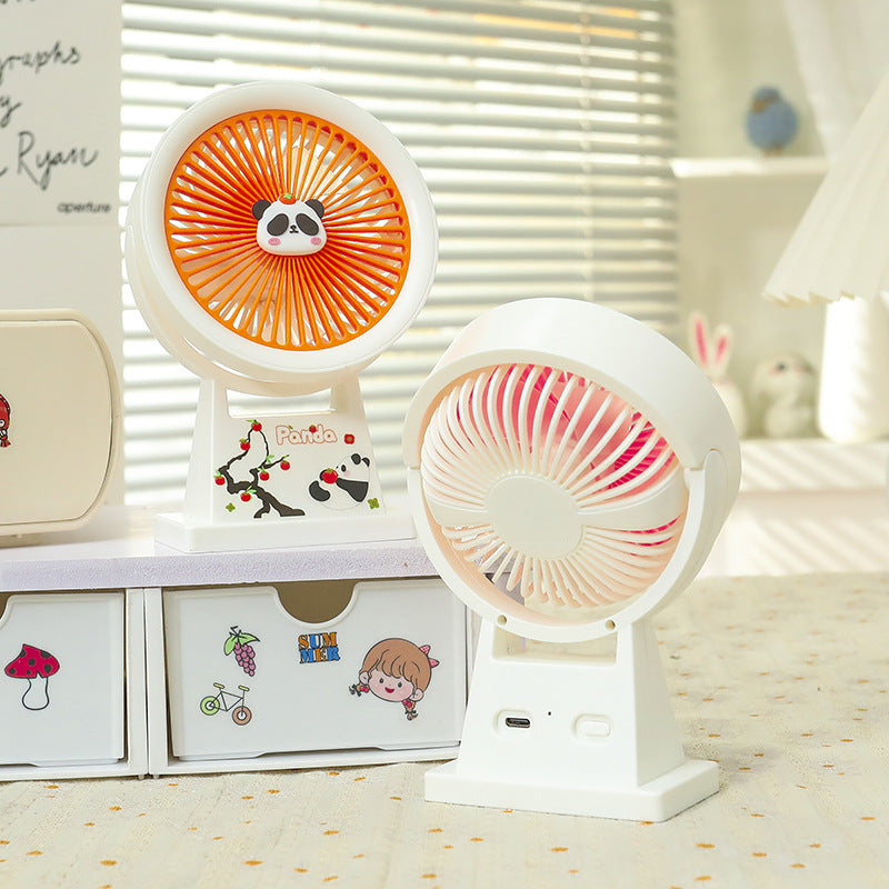 Damen Tragbarer Mini-Ventilator mit süßem Pandamotiv Brehn