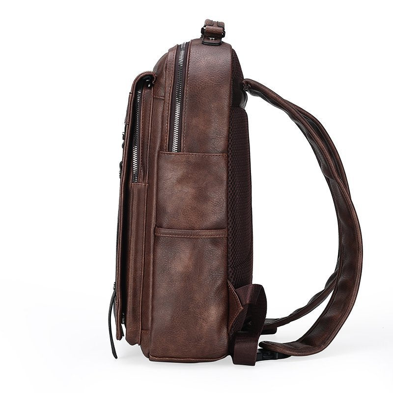 Premium Vintage Leder Rucksack Brehn