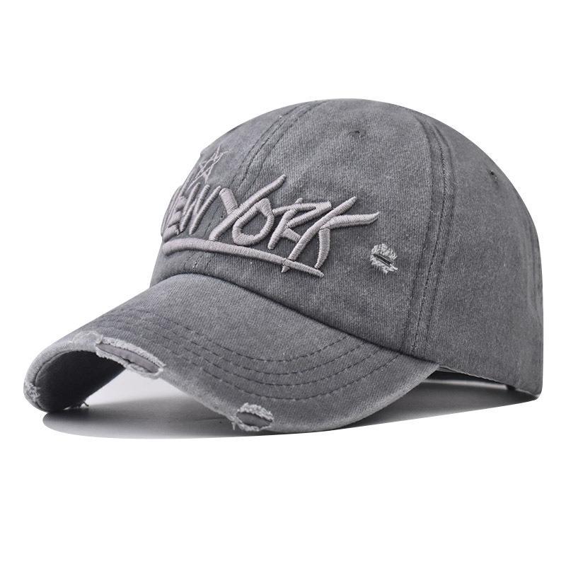 Herren Distressed Casual Bestickte Mütze Brehn