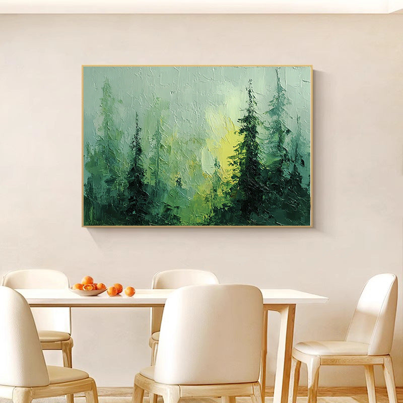 Texturiertes Waldlandschaft-Canvas-Kunstwerk