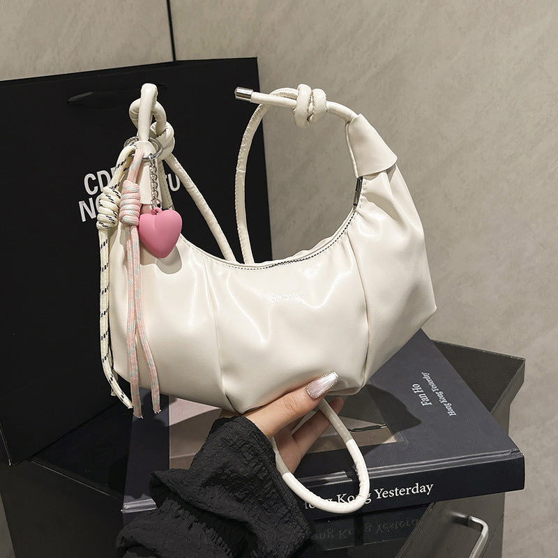 Stylische Leder Hobo-Handtasche Brehn