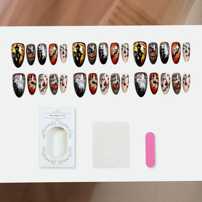 Kreatives Kunstnagelset mit Halloween-Motiven Brehn