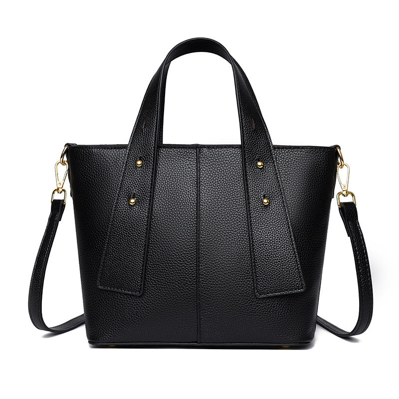Texturiertes veganes Leder Mehrfach-Taschen Tote Brehn