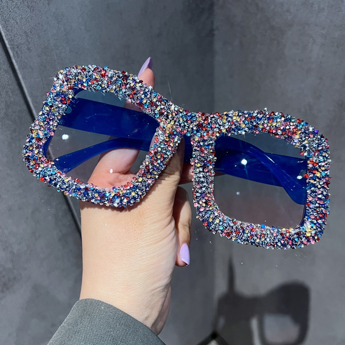 Damen Sonnenbrille mit funkelndem Strassrahmen Brehn