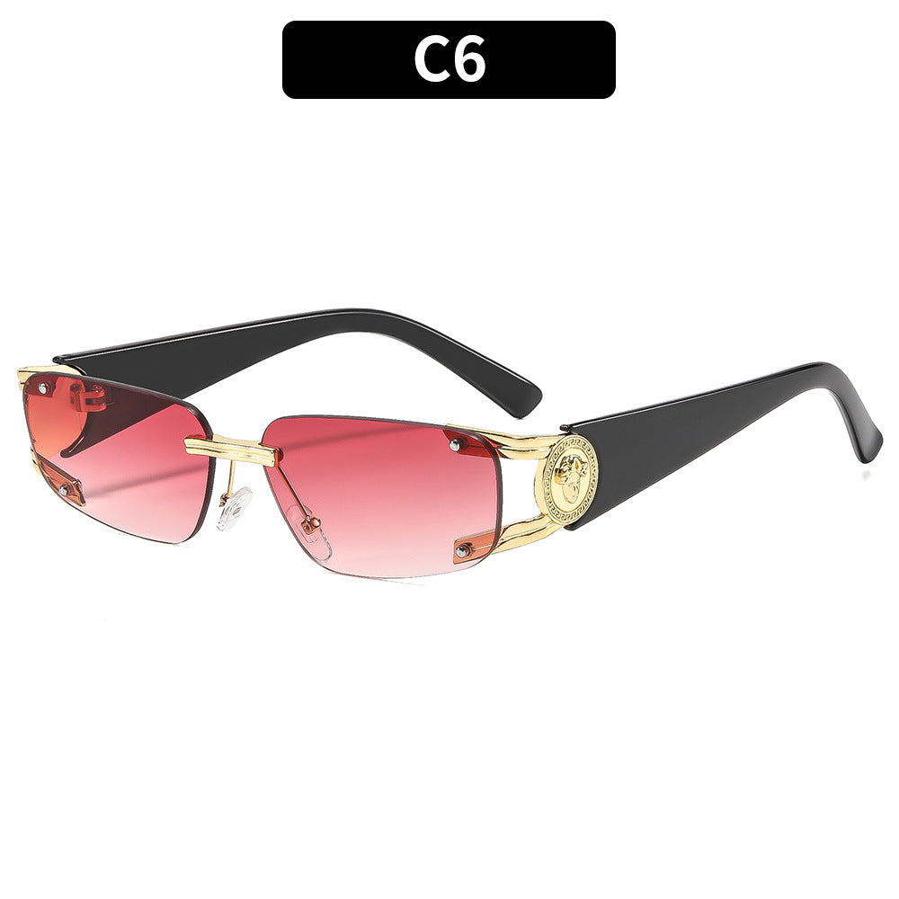 Elegante Architektonische Schild Sonnenbrille