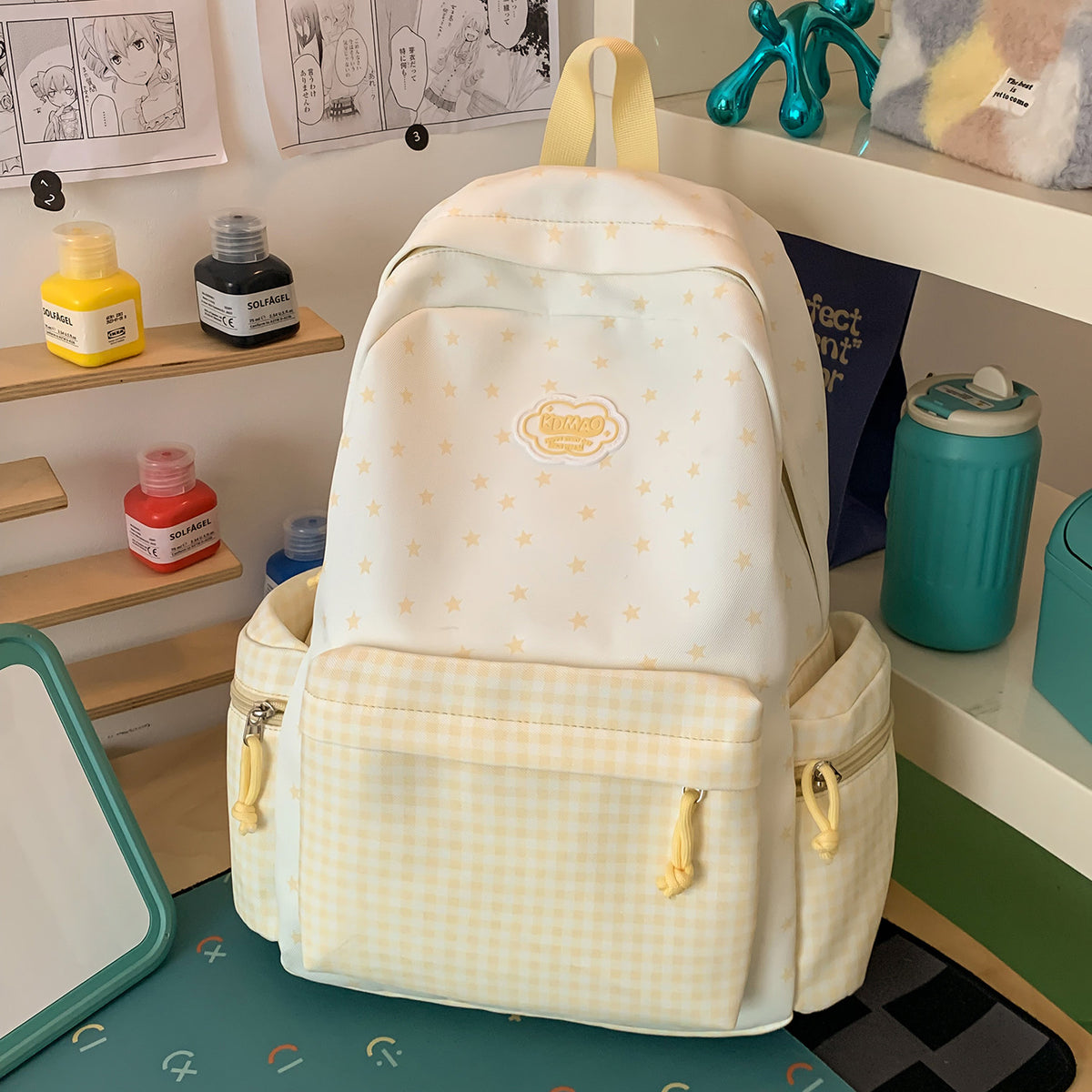 Stylischer Sternen-Print Rucksack Brehn