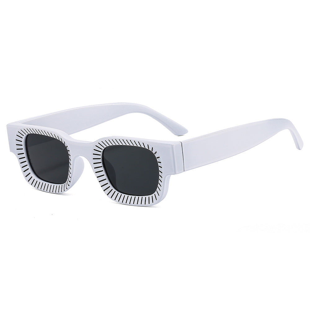 Damen modische Sonnenbrille mit einzigartigem geometrischem Rahmen Brehn