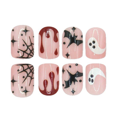 Künstlerische Halloween-Themen Nagelkunst Brehn