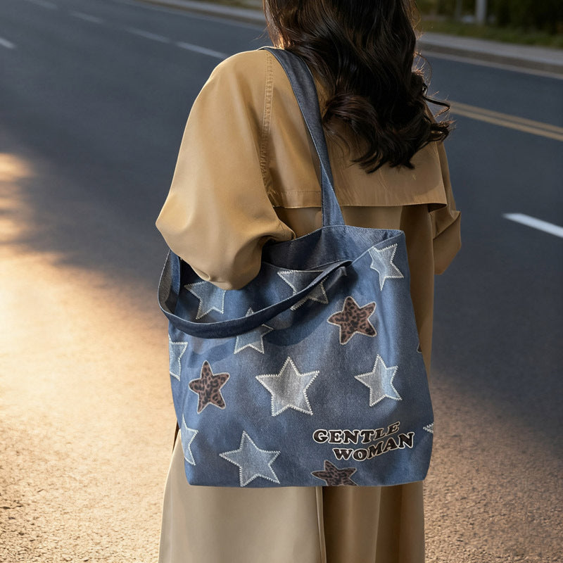 Chic Denim Patchrk Tragetasche Brehn