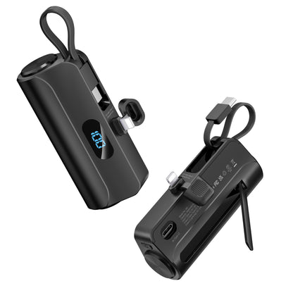 Kompakte Powerbank mit Integriertem LED-Licht Brehn