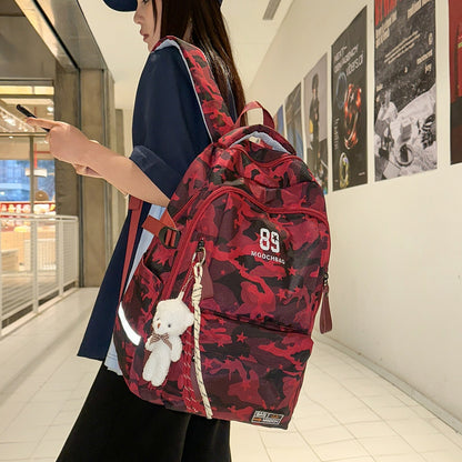 Vielseitiger Camouflage-Rucksack mit Multi-Taschen-Design Brehn