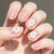 Blumenmuster Press-On Nagelkunst Tipps Brehn