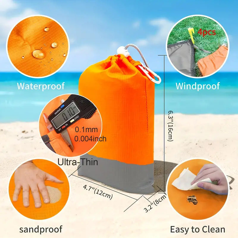 Unisex multifunktionale Picknickdecke mit wasserabweisender Oberfläche Brehn