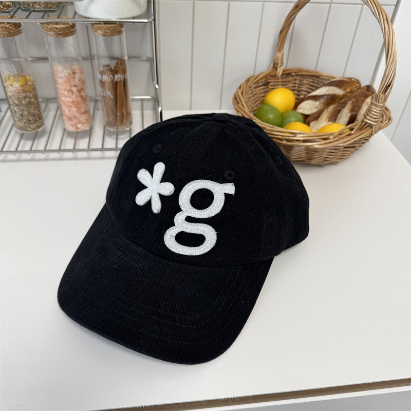Herren Casual Bestickte Kord Cap Brehn