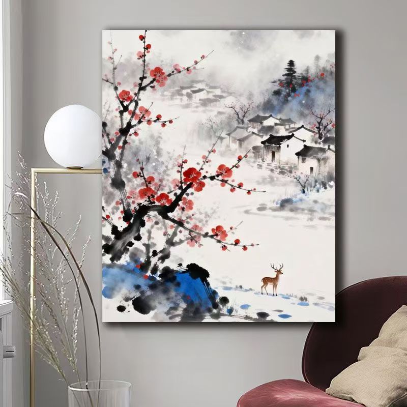 Natur Szene Aquarell Leinwand Kunst Brehn