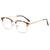 Damen modische Brille im eleganten quadratischen Design Brehn