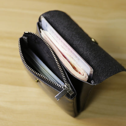 Minimalistische Lederbörse