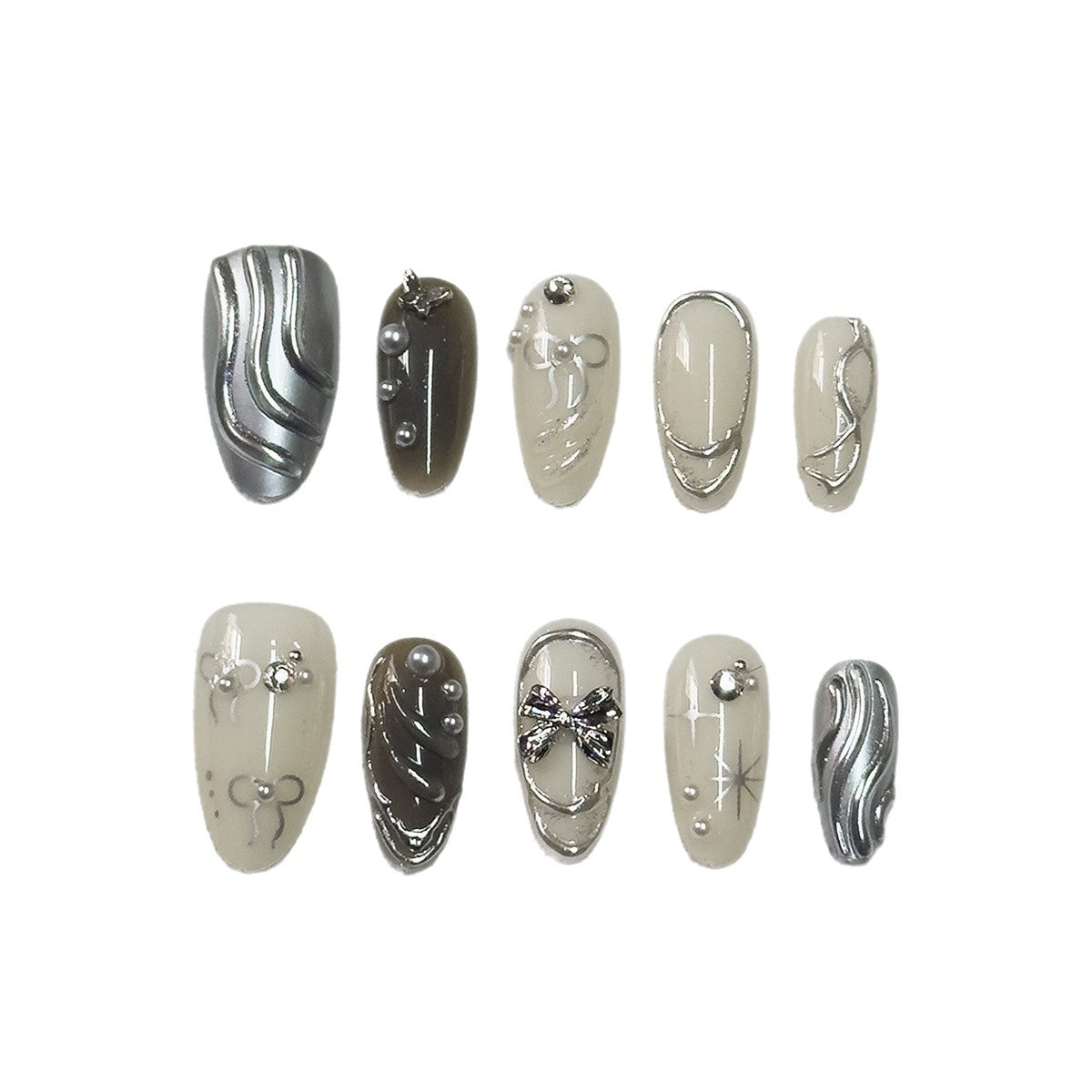 Elegante dekorative Nagelverstärkungen Brehn