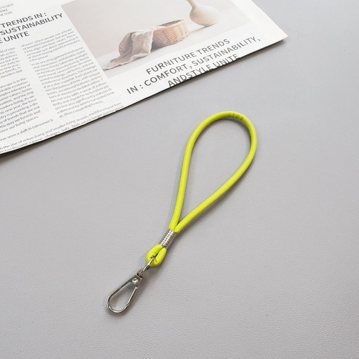 Premium Silikon Loop Schlüsselanhänger Halter Brehn