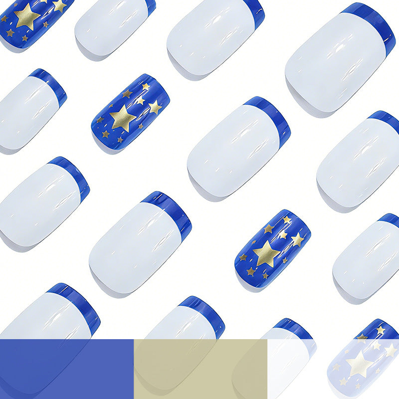 Stern-verzierte Acryl-Nagelerweiterungen Brehn