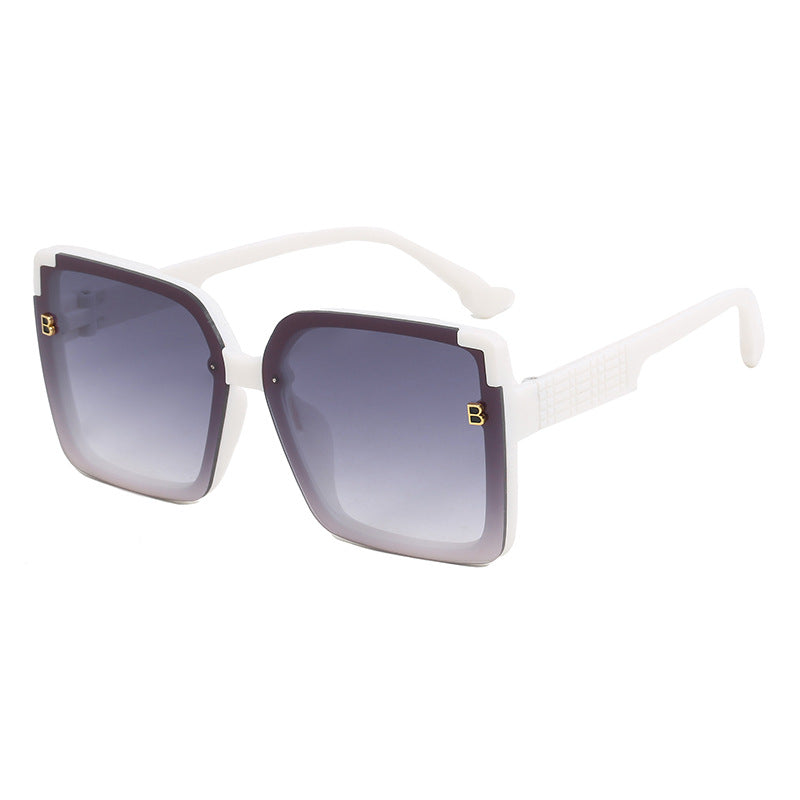 Damen modische quadratische Sonnenbrille mit strukturierter Bügelgestaltung Brehn