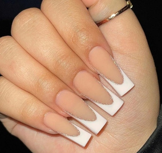 Elegante französische Spitzen-Acryl-Nagelverstärkungen Brehn 1789915301