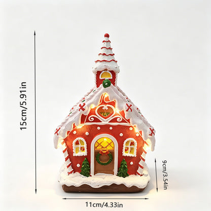 Leuchtendes Weihnachtsdorfdhaus Brehn