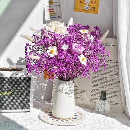 Elegante Getrocknete Blumenmitteltafel