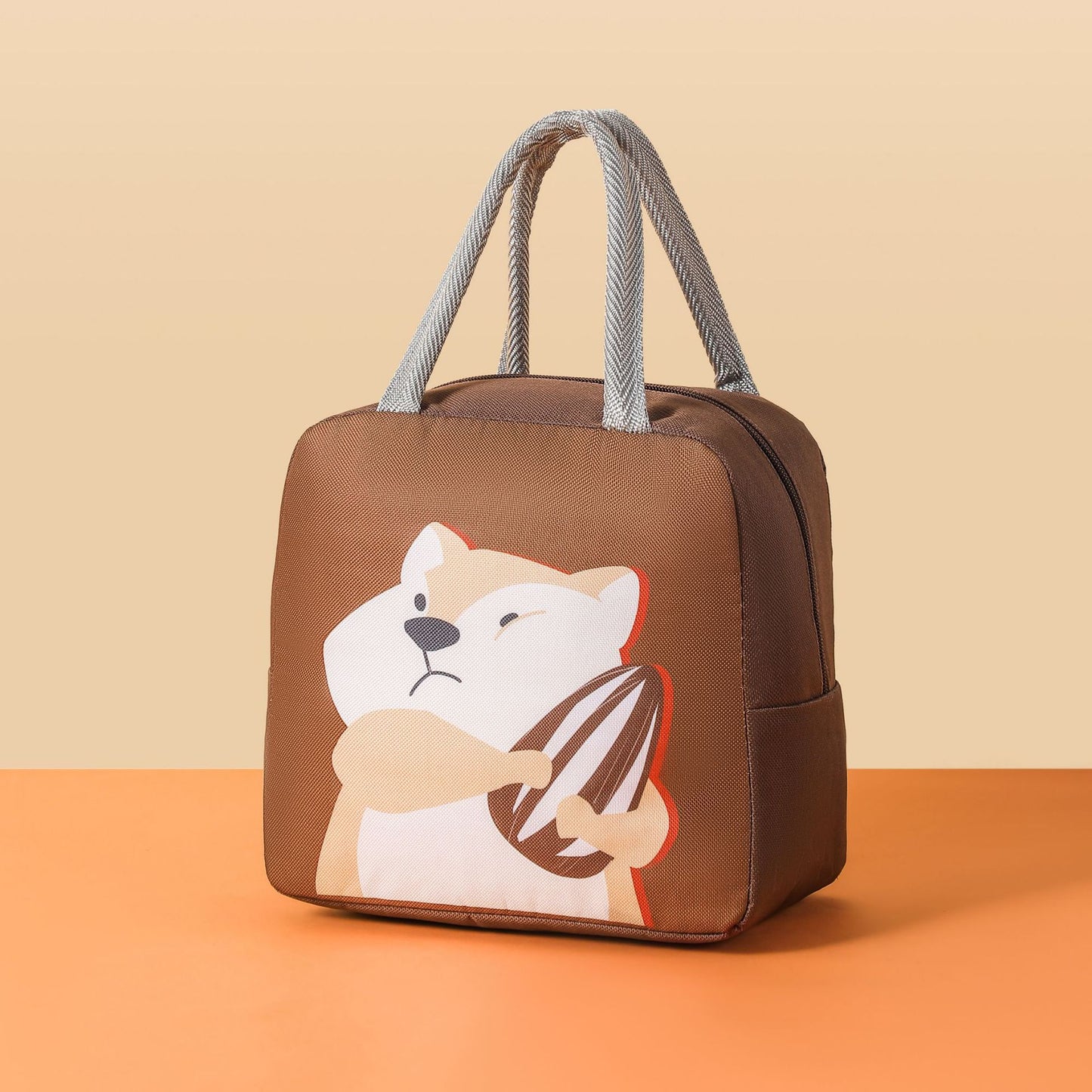 Süßes Tier Isolierte Lunch Tasche Brehn