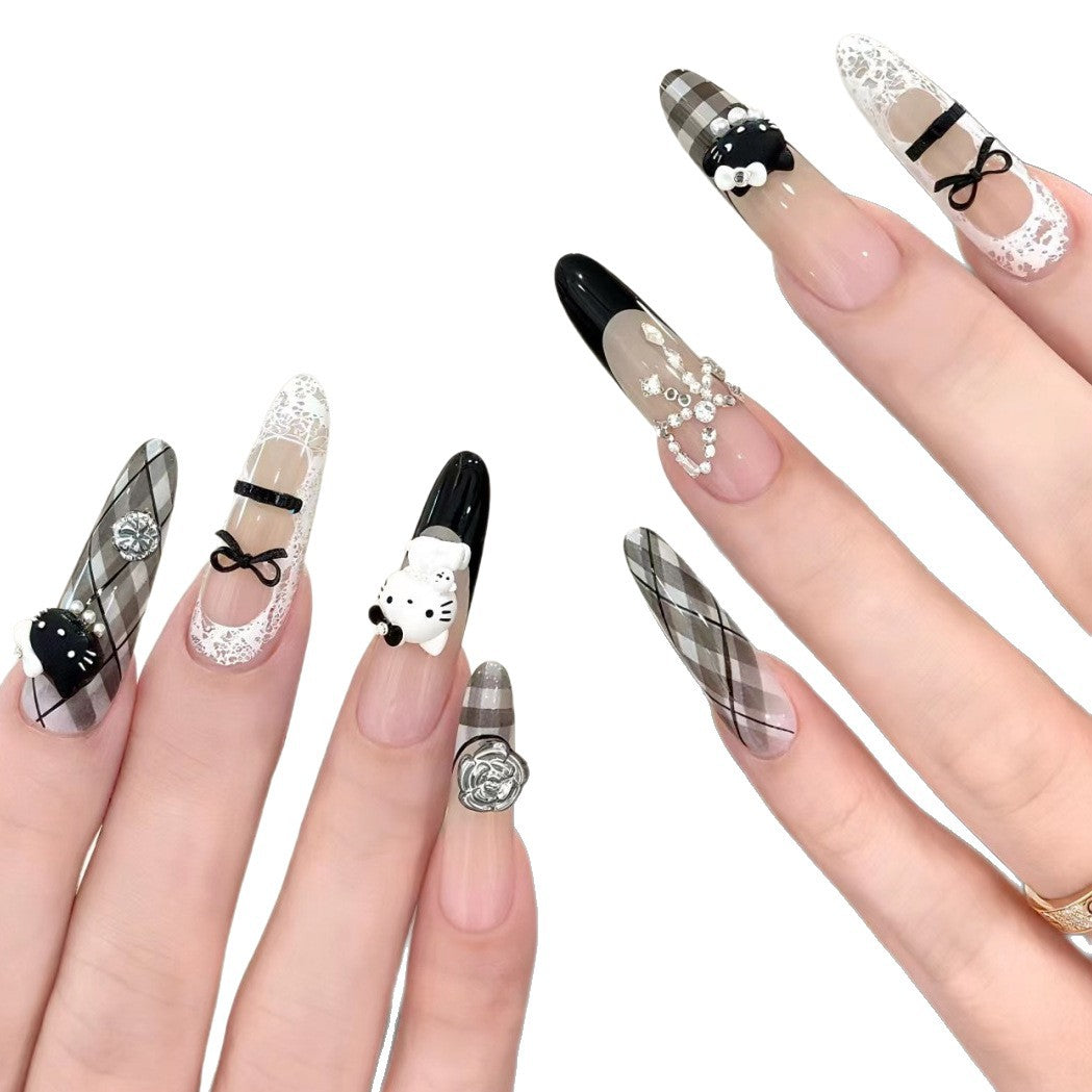 Glitzerndes 3D Press-On Nagelset Brehn