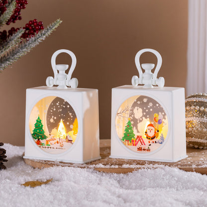 Dekorative Weihnachtslaterne mit LED-Beleuchtung