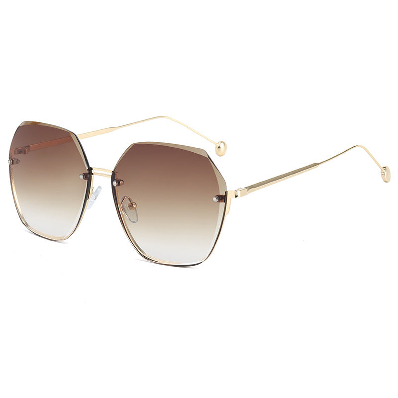 Damen oversized Sonnenbrille im modernen Hexagon-Stil Brehn