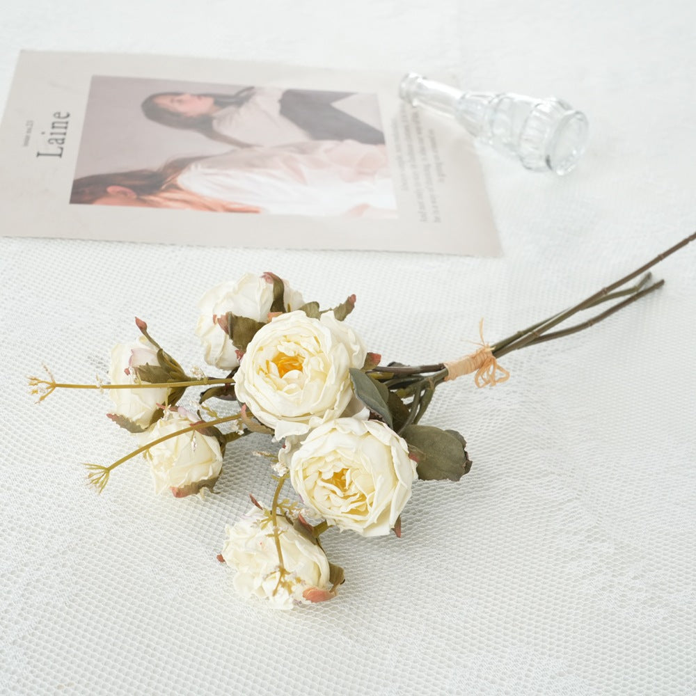 Faux Floral Rose Bouquet
