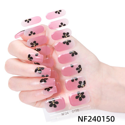Elegante French Tip Nagelaufkleber