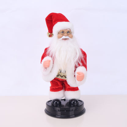 Dekorative Weihnachtsmannfigur mit Süßigkeit