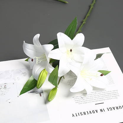 Lebensechte Lilienstängel-Anordnung