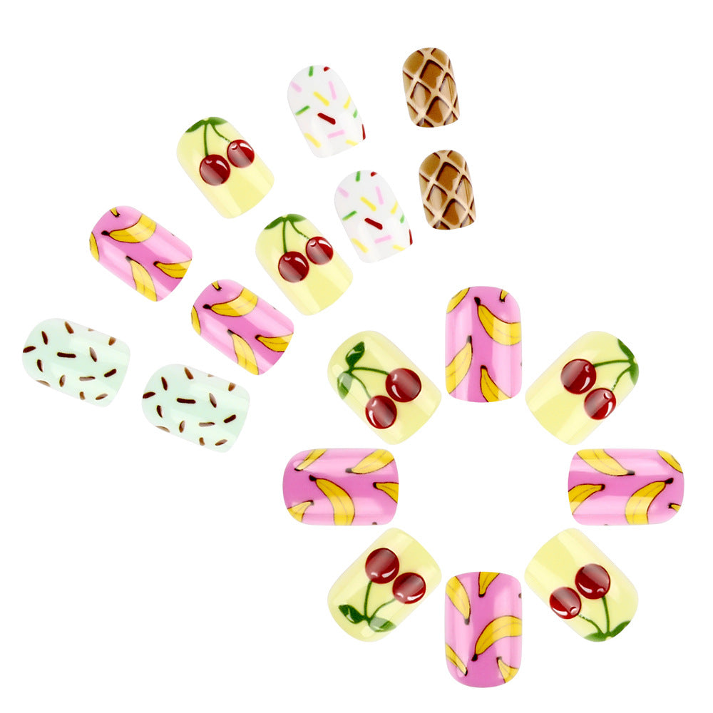 Spaß Obst-Thema Press-On Nagelkunst Set Brehn
