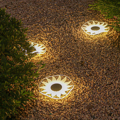 Dekorative Solar-Acryl-Blüten-Gartenstecker LED-Wegeleuchte Brehn