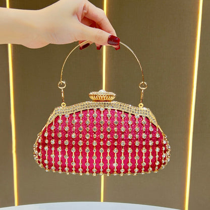 Glamouröse Kristallverzierte Abend-Handtasche