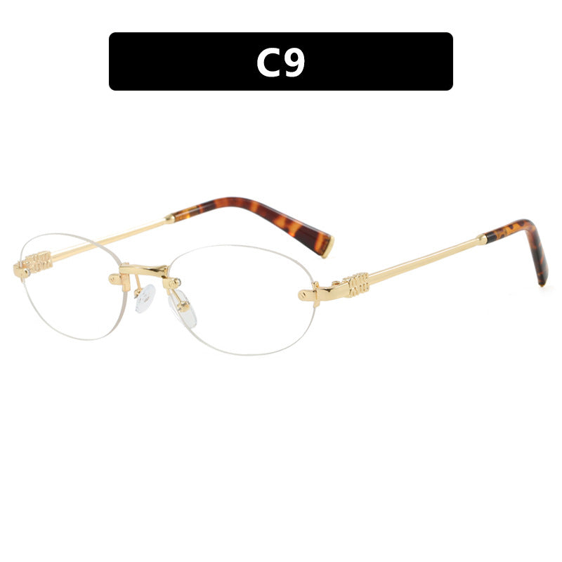 Damen modische Sonnenbrille mit ovalem Rahmen und edlen Akzenten Brehn