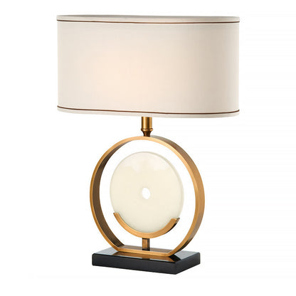 Zeitgenössische Tischlampe mit elegantem kreisförmigem Design