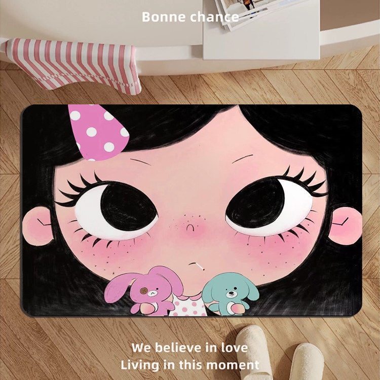 Adorable Cartoon Charakter Badmatte Brehn